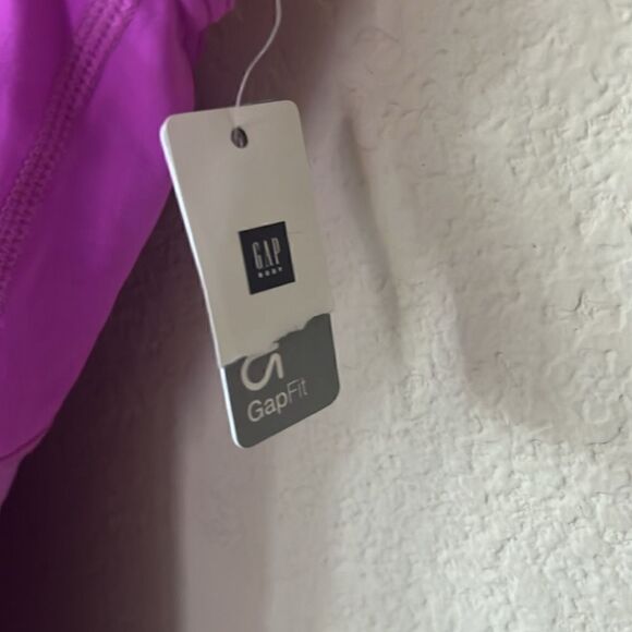 NWT GapFit Distance T-back shelf-bra Blouson tank Large - Picture 6 of 15